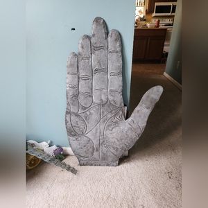 Wall decoration tin hand